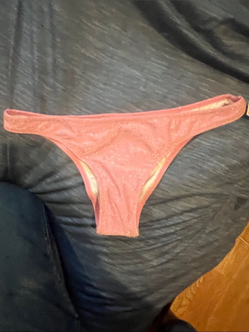 Victoria's Secret Sparkling Rose Pink Bikini Bottom